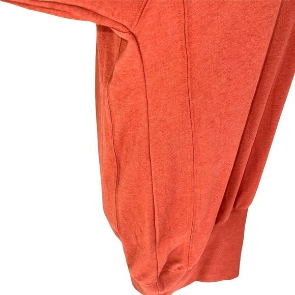 Young Fabulous & Broke Turtleneck Sweater Dress Large Asymmetrical Zipper Orange - Picture 11 of 13